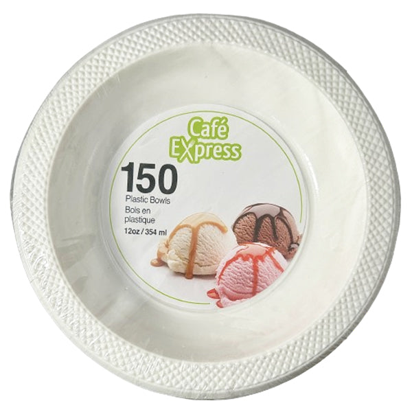 CAFE EXPRESS - 12OZ PLASTIC BOWL 150CT
