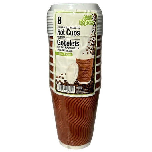 CAFE EXPRESS - 10OZ HOT CUP WITH LID 8EA