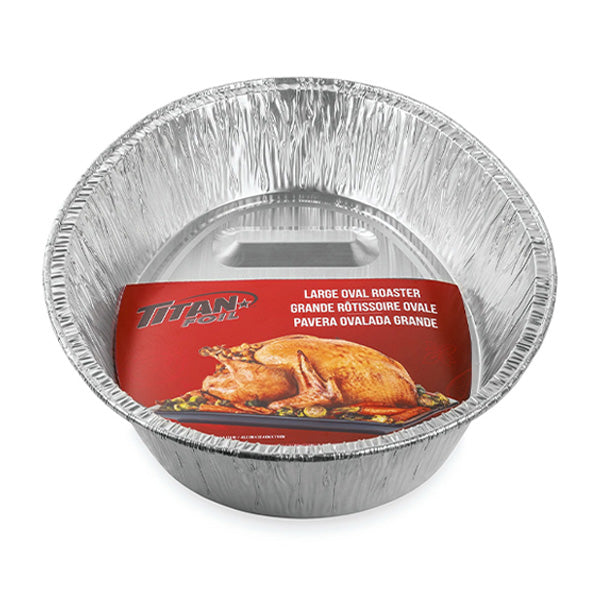 TITAN - FOIL LARGE ALUMINUM OVAL ROASTER EA
