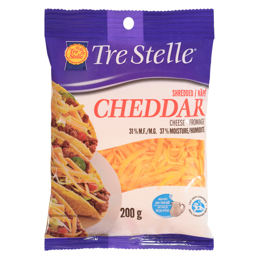 TRE STELLE - SHREDDED CHEDDAR MILD 200GR