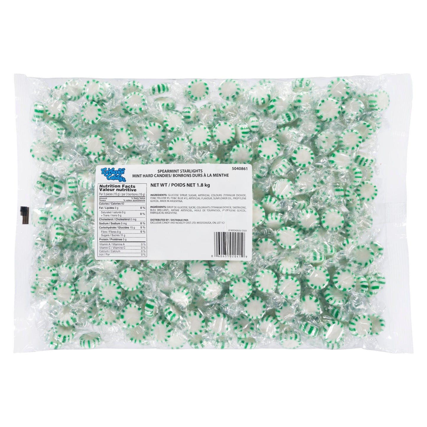 EXCLUSIVE - STARLIGHTMINTS GREEN PINWHEEL 1.8KG