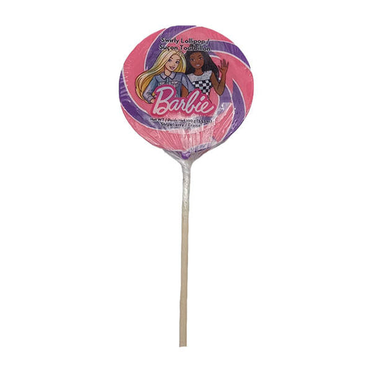 EXCLUSIVE - BARBIE SWIRLY LOLLIPOPS 100GR