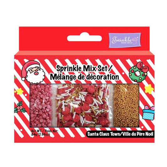 TWINKLE - SPRINKLE MIX SANTA CLAUS TOWN 84GR