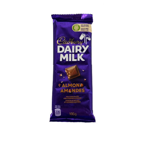 CADBURY - DAIRY MILK ALMOND BAR 100GR