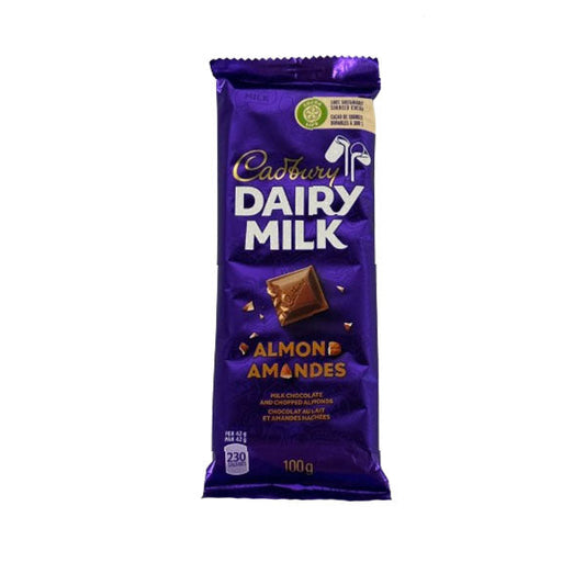 CADBURY - DAIRY MILK ALMOND BAR 100GR
