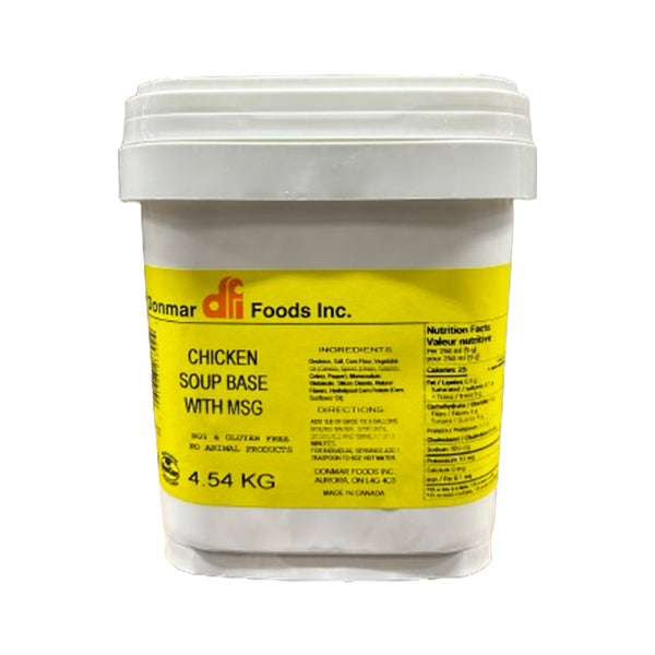 DONMAR - DF CHICKEN SOUP BASE-WITH MSG 4.54KG