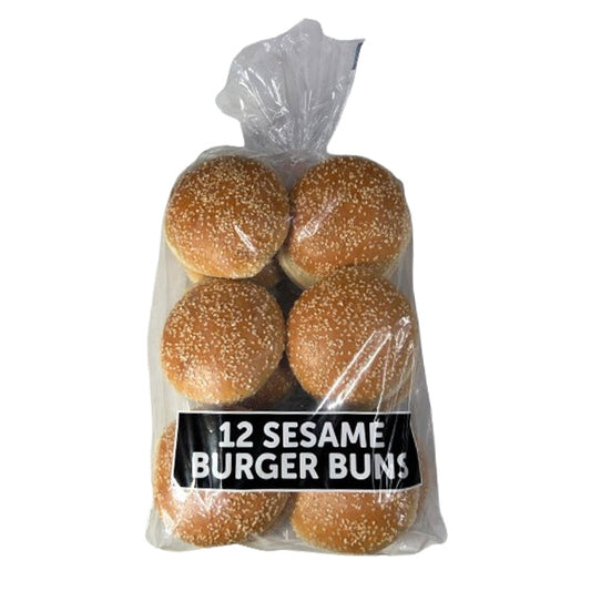 B&A BAKERY - SESAME HAMBURGER BUNS 4.5IN 12PCS
