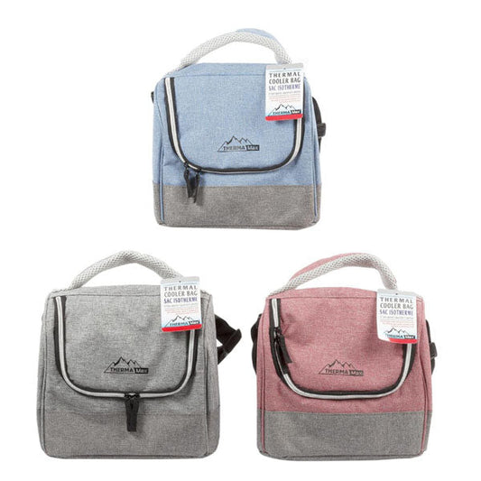 THERMA MAX - INSULATED LUNCH COOLER BAG  9.8x5.9x8.25 3COLORS 1EA