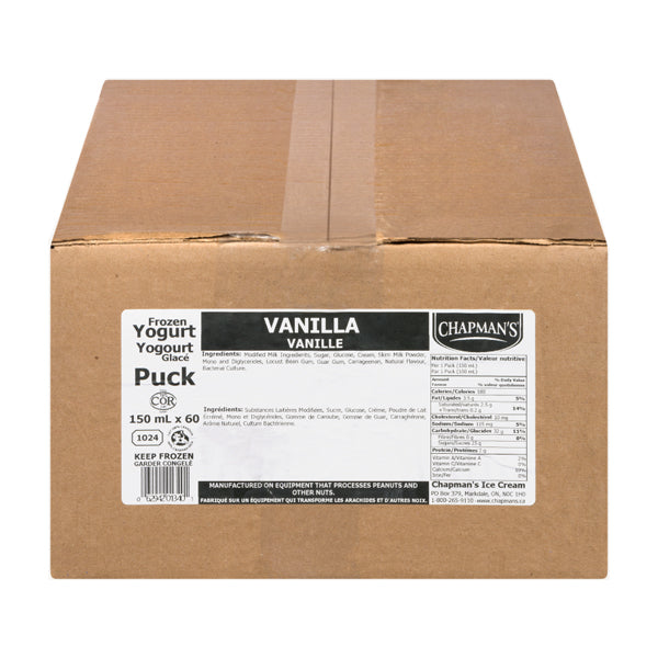 CHAPMANS -  VANILLA YOGURT PUCKS 60x150 ML