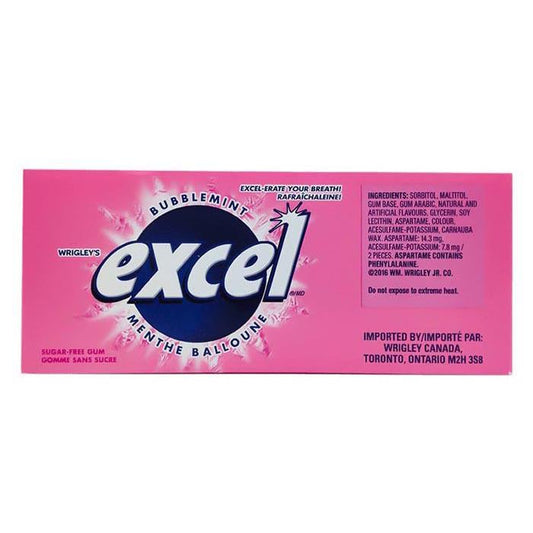 EXCEL GUM - BUBBLEMINT 12x12 EA