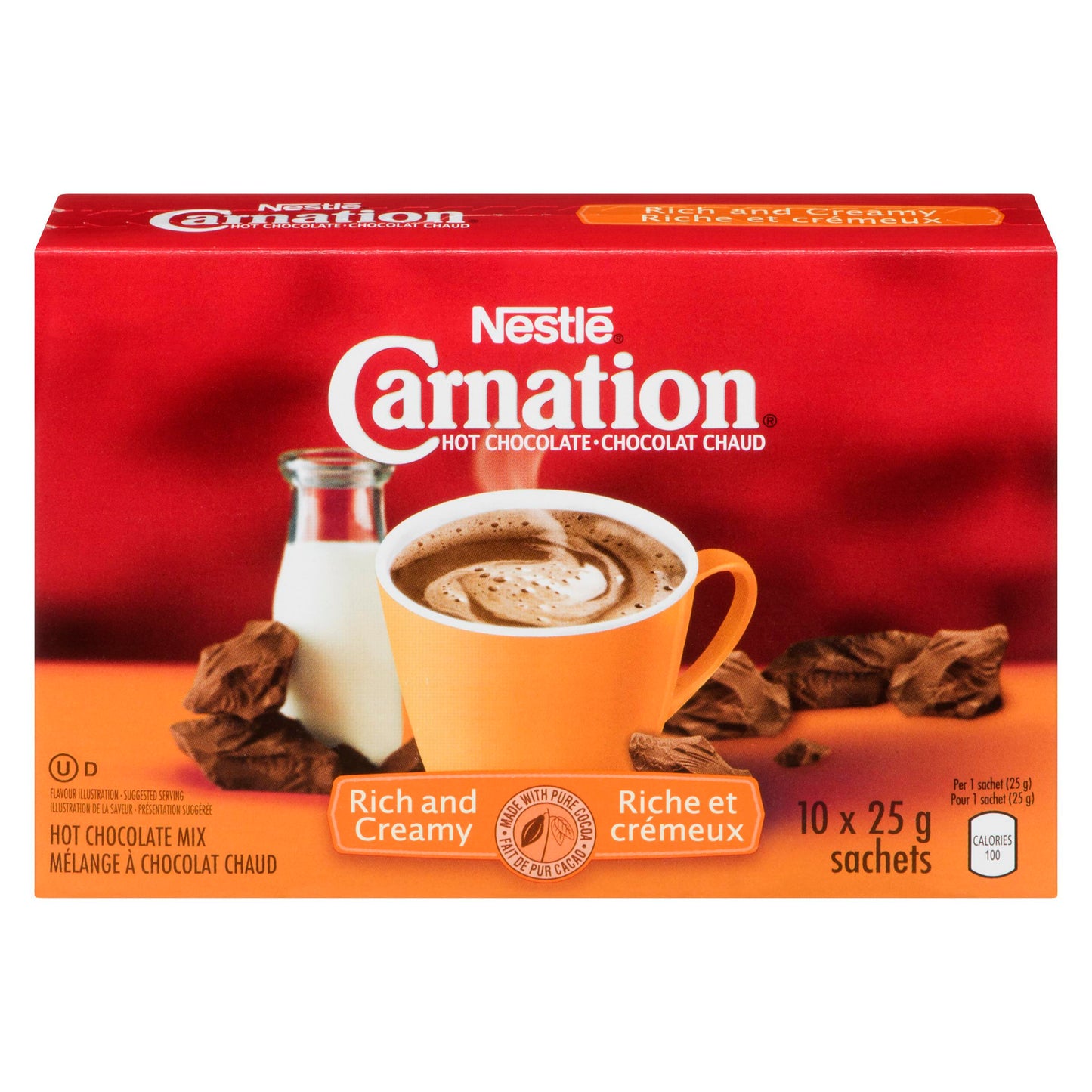 CARNATION - RICH & CREAMY HOT CHOCOLATE 10x25 GR