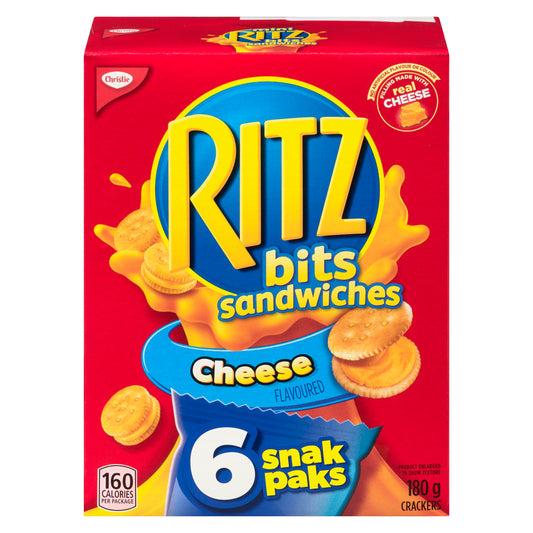 CHRISTIE - RITZ BITS SANDWICHES SNAK PAKS 180GR