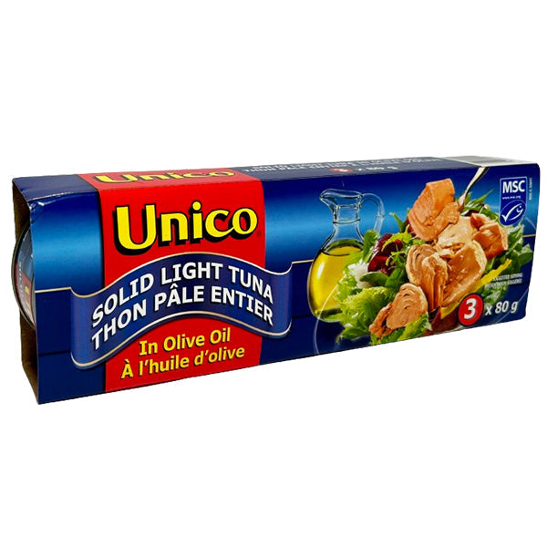 UNICO - OLIVE OIL TUNA 3x80 GR