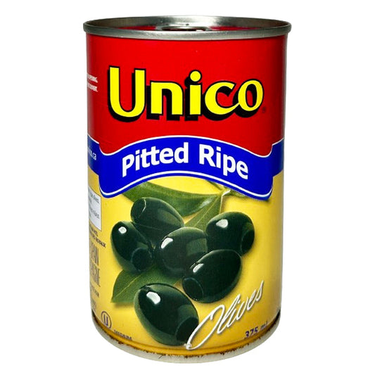 UNICO - MEDIUM PITTED RIPE OLIVES CAN 375ML