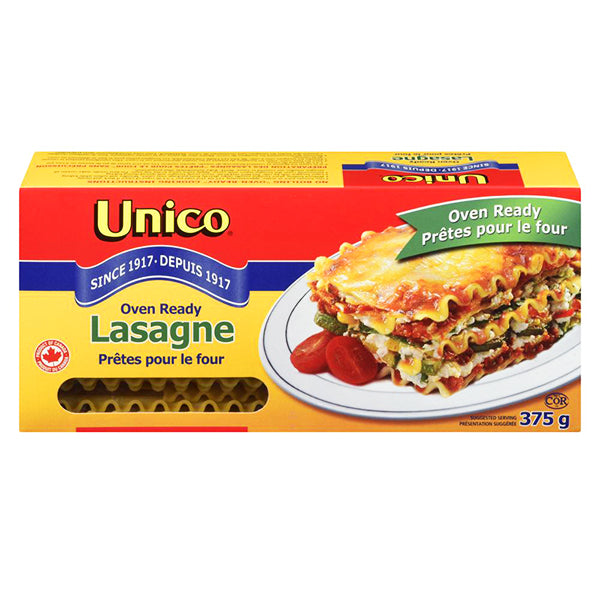 UNICO - LASAGNA OVEN READY 375GR