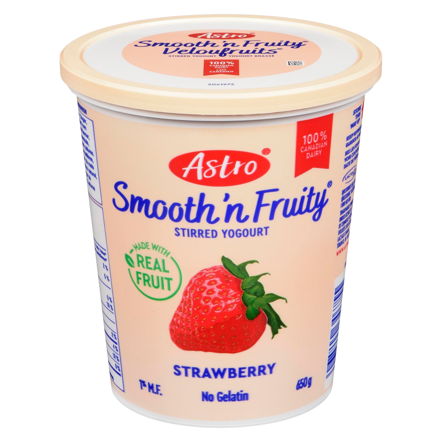 ASTRO - SMOOTH N FRUITY STRAWBERRY 650GR