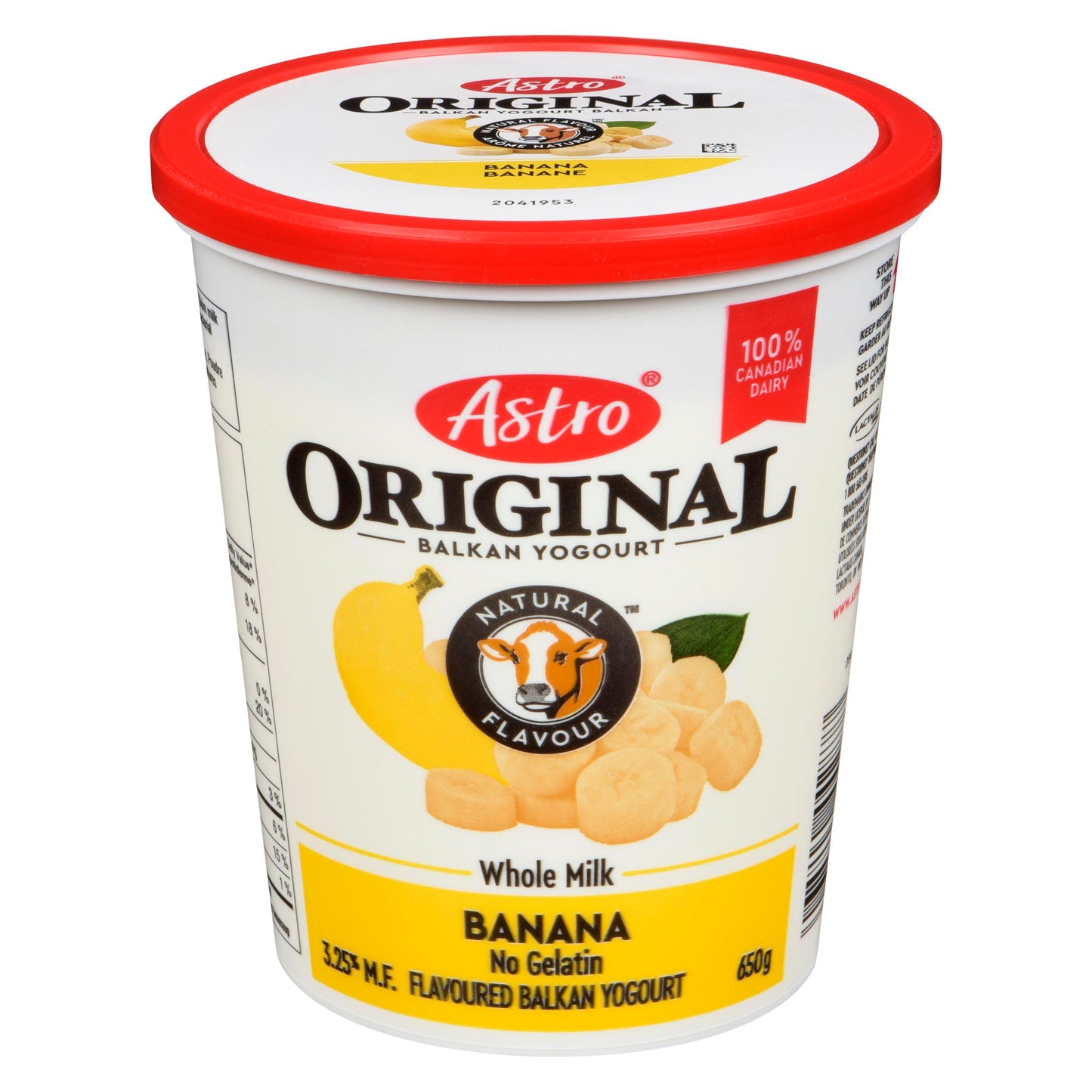 ASTRO - ORIGINAL YOGURT BANANA CREAM 6% 650GR
