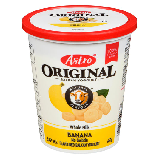 ASTRO - ORIGINAL YOGURT BANANA CREAM 6% 650GR