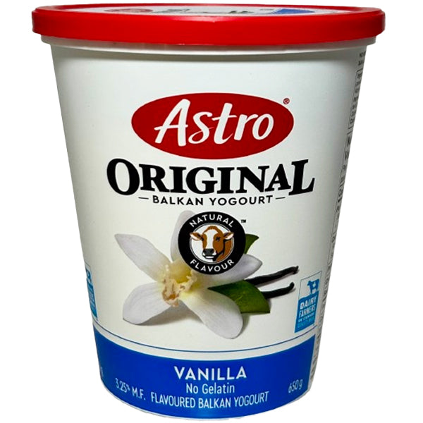 ASTRO - ORIGINAL YOGURT BALKAN VANILLA 650GR