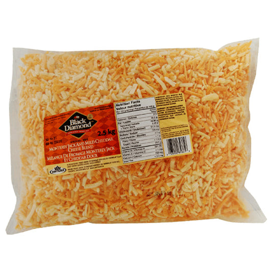 BLACK DIAMOND - MONTEREY JACK AND CHEDDAR CHEESE SHREDDED 2.5KG