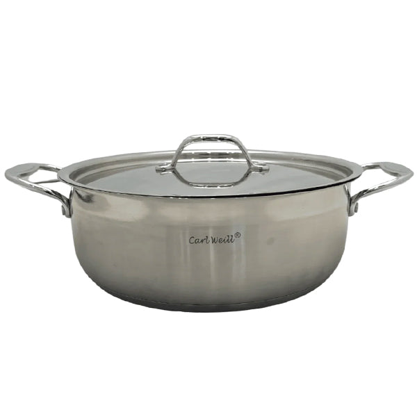 CARL WELL - STAINLESS STEEL INDUCTION READY POT 14.8LT EA