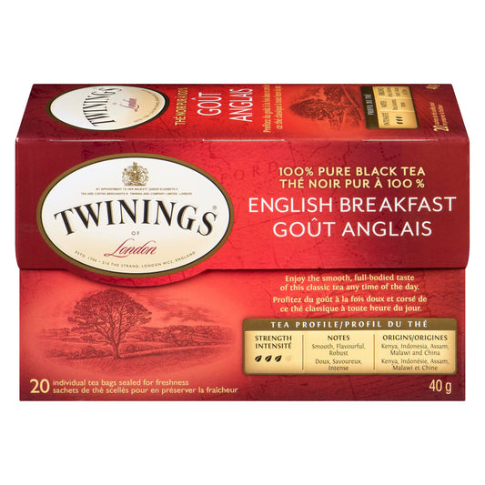 TWININGS - ENGLISH BREAKFAST 20EA
