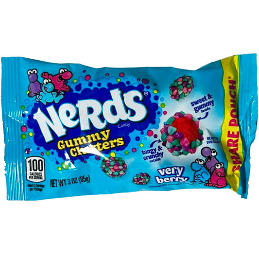 WONKA - NERDS GUMMY CLUSTERS VERY BERRY 12x85 GR