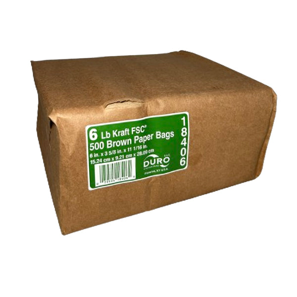 18408 - KRAFT SOS BAGS #6 500EA