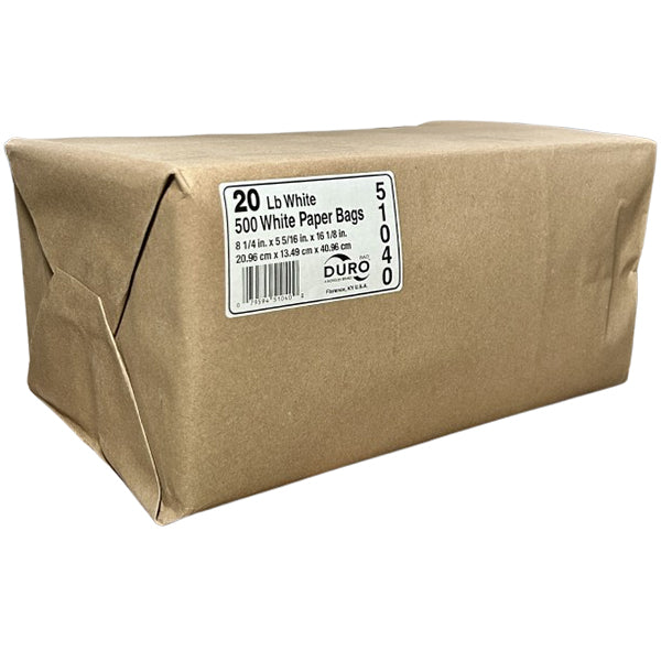 DURO BAG - WHITE SOS #20 500EA