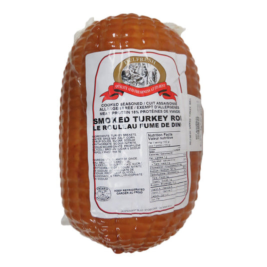 DELFRESH - SMOKED TURKEY ROLL PER KG