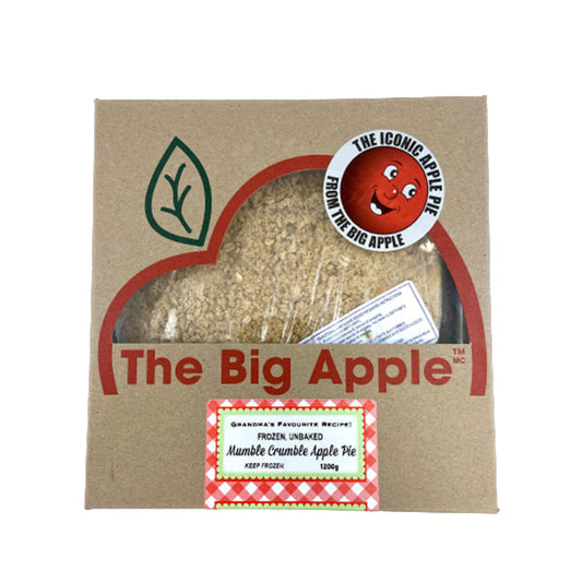 THE BIG APPLE - UNBAKED MUMBLE CRUMBLE PIE 9IN