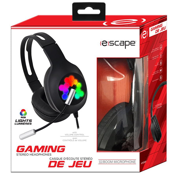 ESCAPE - GAMING STEREO HEADSET WITH RGB LIGHTS EA