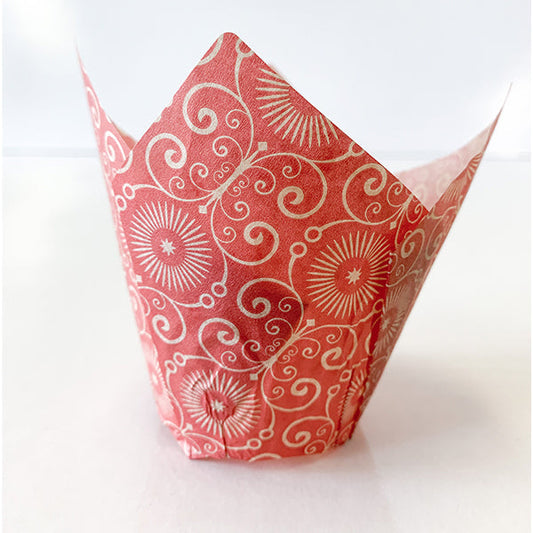 BAKING - TULIP RED PRINTED 10X100CT