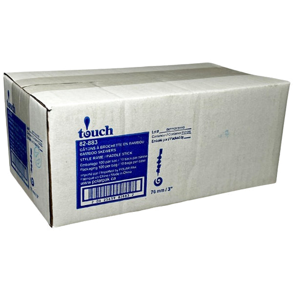 TOUCH - BAMBOO PADDLE 3IN 100EA