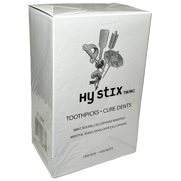 AA - TOOTHPICK MINT CELLO WRAPPED 1000PK