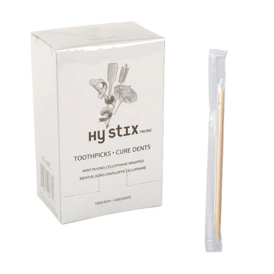 AA - TOOTHPICK MINT CELLO WRAPPED 1000PK