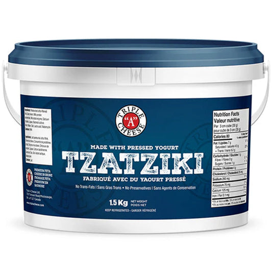 TRIPLE A - TZATZIKI SAUCE 2x1.5 KG