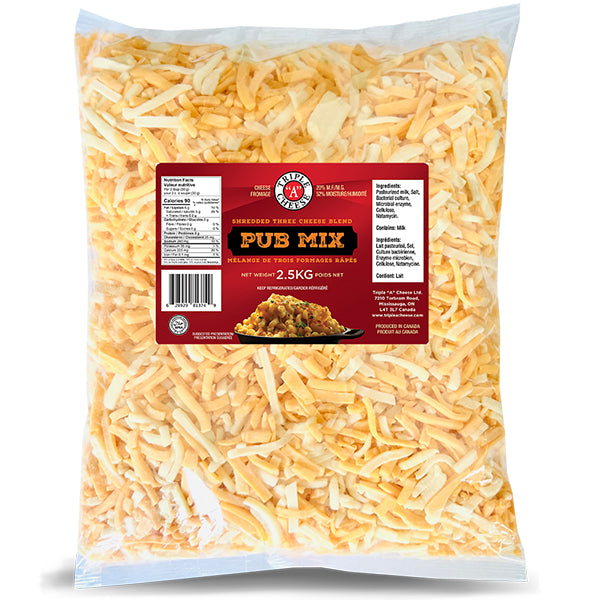 TRIPLE A CHEESE - SHREDDED PUB MIX 2.5KG