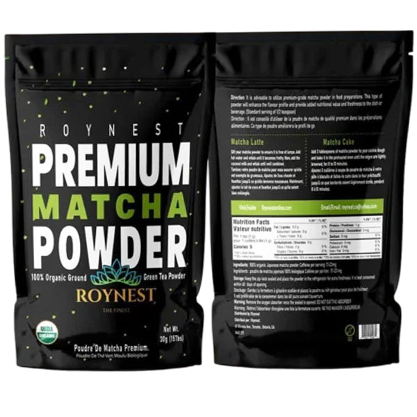 ROYNEST - ORGANIC MATCHA GREEN TEA POWDER 19x12x50 ML
