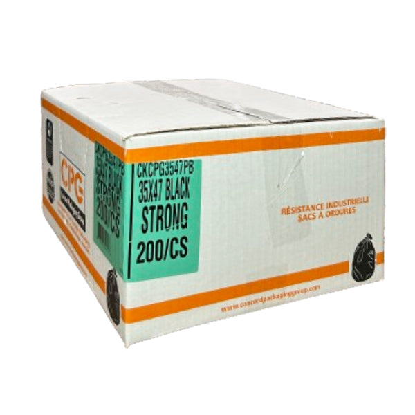 CPG - STRONG BLACK GARBAGE BAGS 35X47 200PK