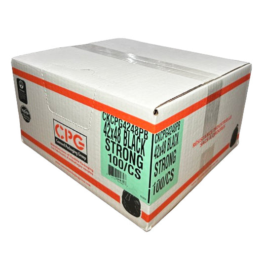 CPG - STRONG BLACK GARBAGE BAGS 42X48 100PK