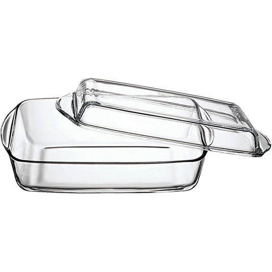 BORCAM - BORO RECTANGULAR CASSEROLE WITH LID 34x19CM 2.75 LT