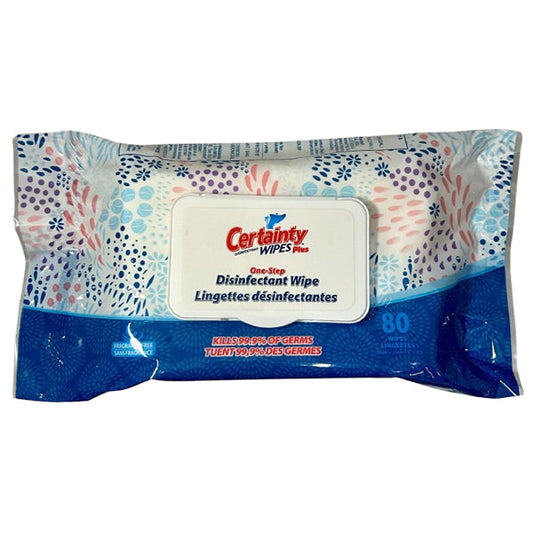 CERTAINLY - DISINFECTING WIPES FLAT PACK 80PK