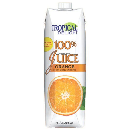 TROPICAL DELIGHT - TD TETRA ORANGE 100% JUICE 1LT