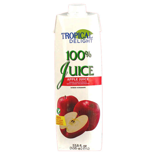 TROPICAL DELIGHT - TD TETRA APPLE JUICE 1LT