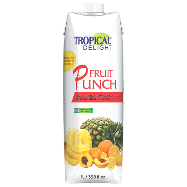 TROPICAL DELIGHT - TD TETRA FRUIT PUNCH 1LT
