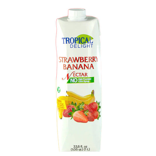 TROPICAL DELIGHT - TD TETRA STRAWBERRY BANANA SMOOTHIE 1LT