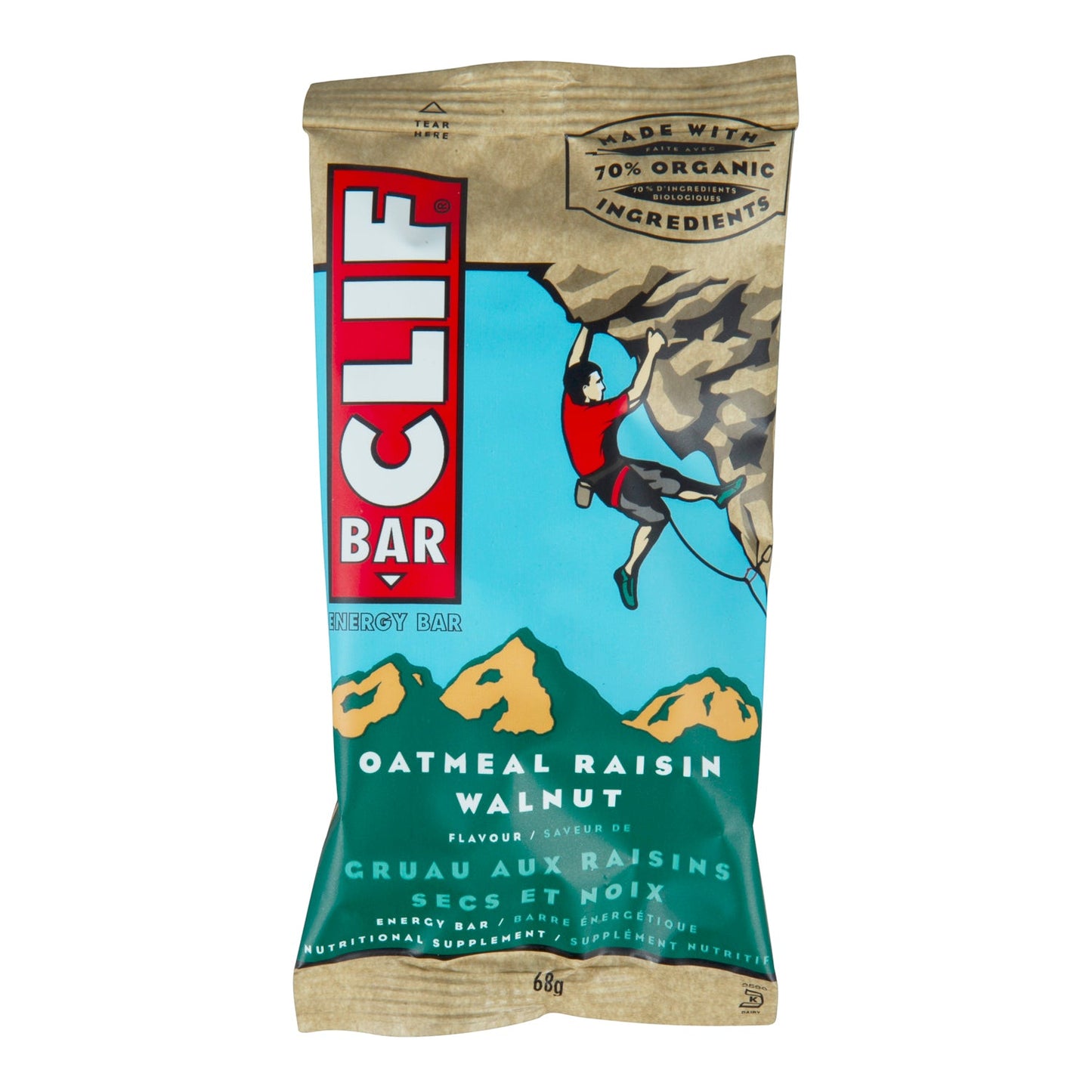 CLIF BAR - OATMEAL RAISIN WALNUT 12x68 GR