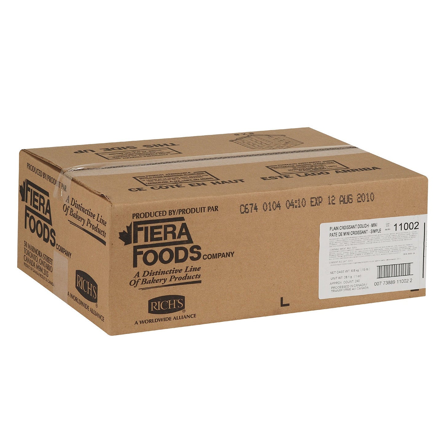 UPPER CRUST - BULK MINI CROISSANT 1oz 240EA