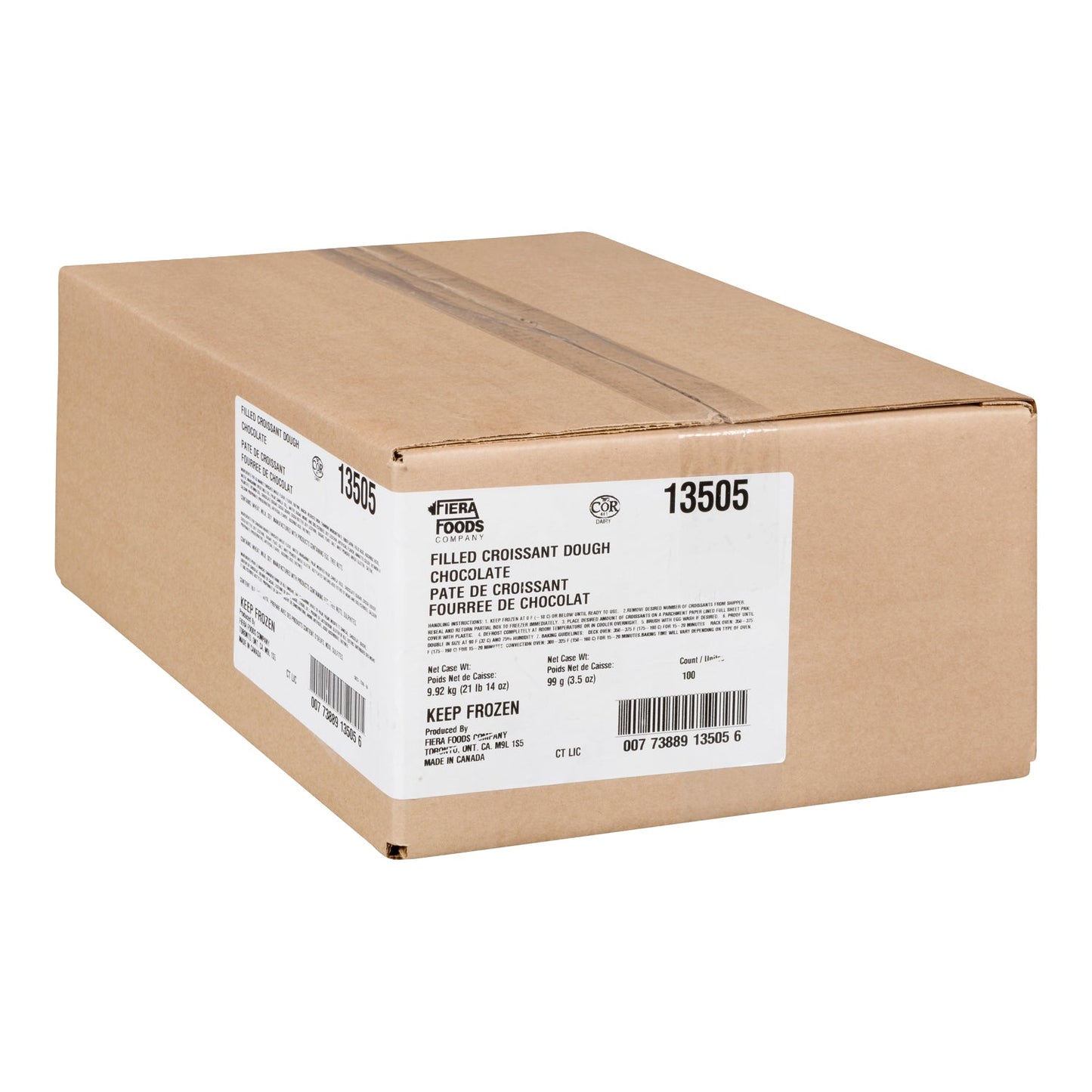 UPPER CRUST - CHOCOLATE CROISSANT DOUGH 3.5oz 100EA
